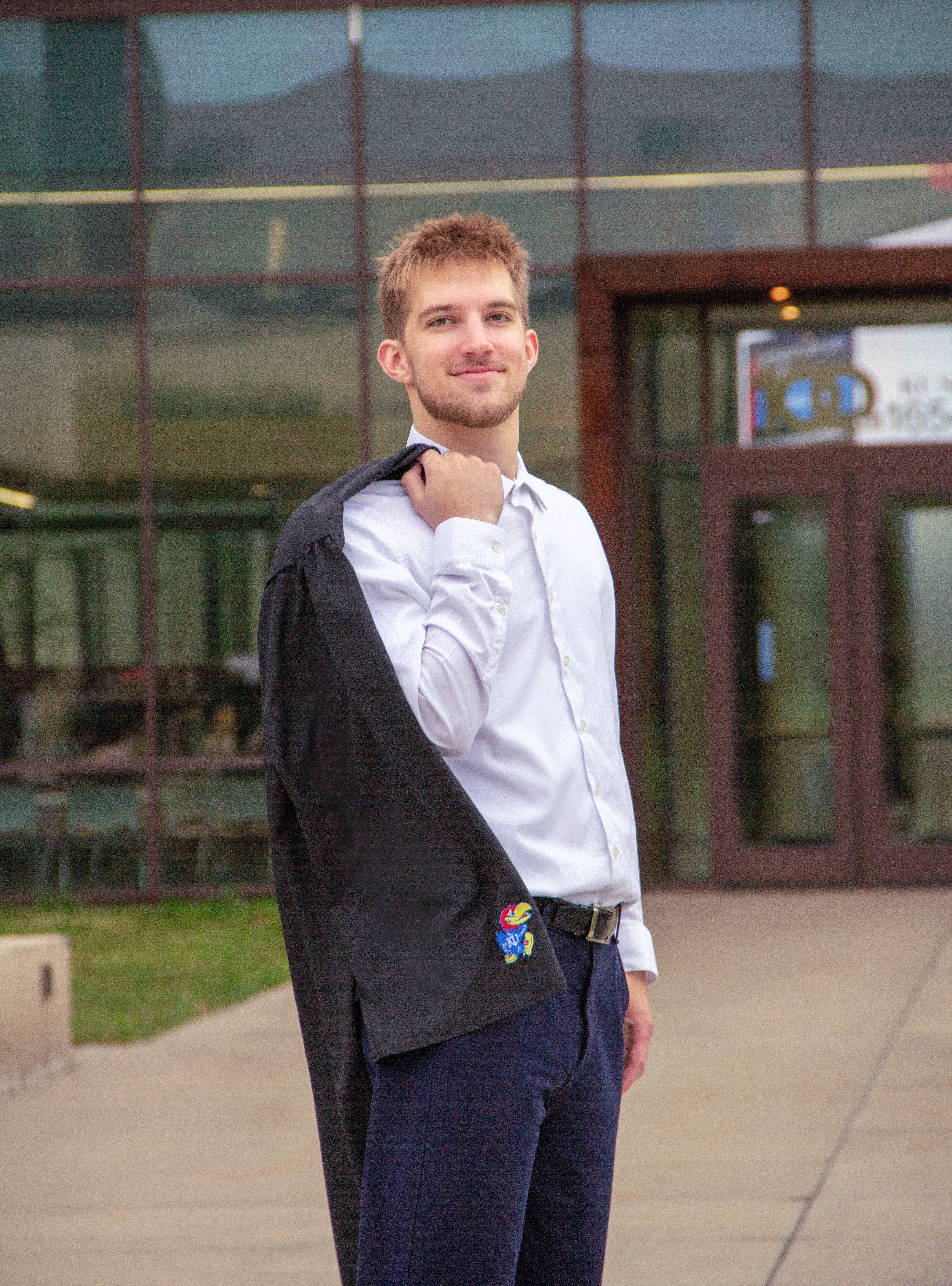 The founder's graduation photo